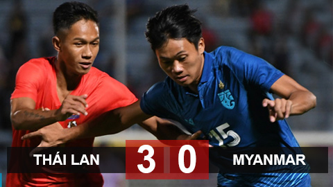 Kết quả U23 Thái Lan 3-0 U23 Myanmar: Chủ nhà thắng dễ 