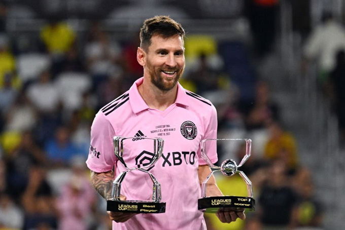 Messi giành cú đúp danh hiệu Vua phá lưới và Cầu thủ xuất sắc nhất của CONCACAF Leagues Cup 2023