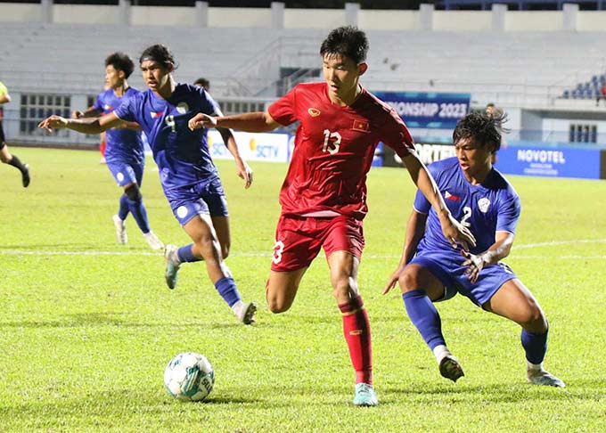 U23 Việt Nam gặp khó khăn trong việc tìm kiếm thêm bàn thắng - Ảnh: VFF 