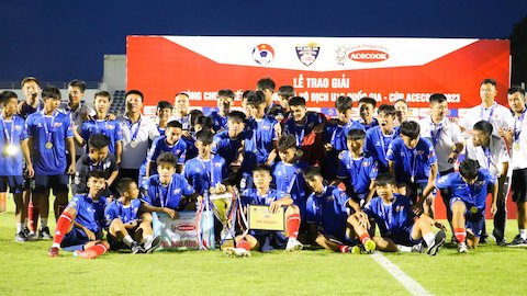 Chung kết giải U15 VĐQG - Acecook 2023: PVF lên ngôi vô địch