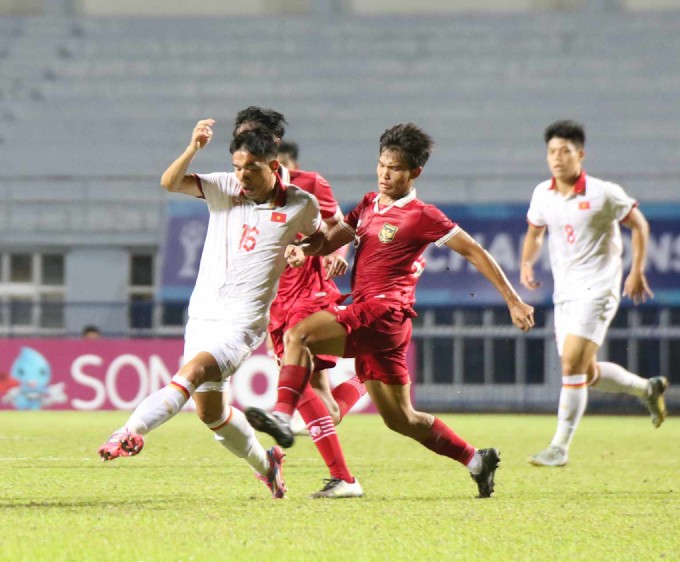 U23 Việt Nam đã chơi lấn lướt hoàn toàn so với Indonesia trong phần lớn cả trận.