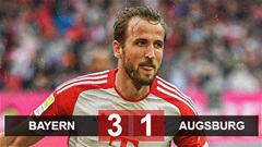 Kết quả Bayern vs Augsburg: Kane lập cú đúp, Bayern vẫn mất ngôi đầu bảng