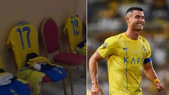 Phòng thay đồ tuềnh toàng mà Ronaldo sử dụng gây xôn xao