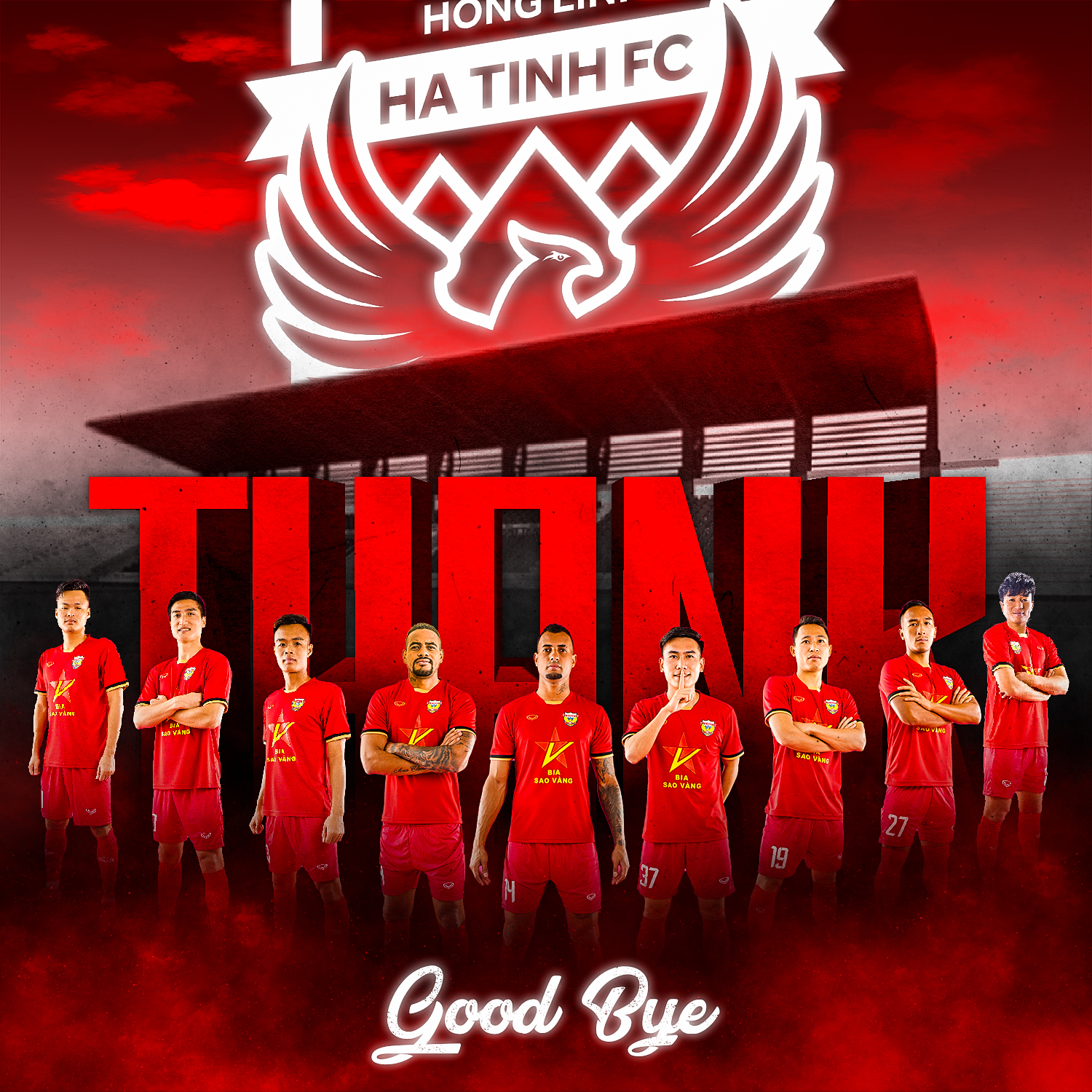 HL Hà Tĩnh nói lời chia tay hàng loạt cầu thủ sau mùa giải 2023 - Ảnh: HLHT FC 