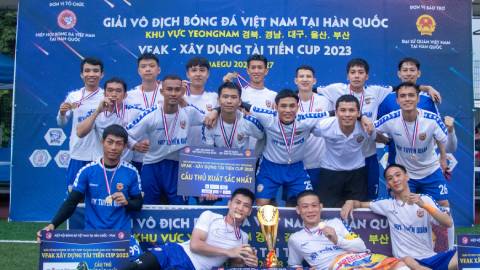South Hà Tĩnh vô địch giải bóng đá người Việt khu vực Đông Nam Hàn Quốc