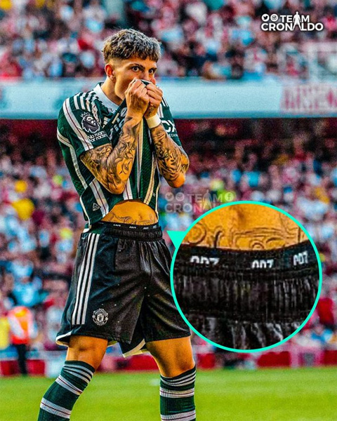 Garnacho wears Ronaldo's branded underwear