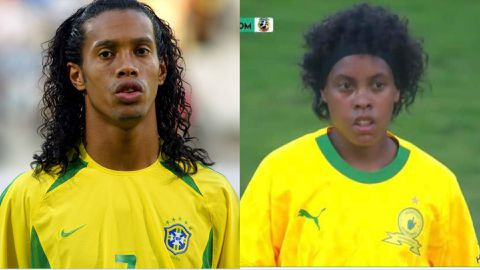 Cầu thủ gây sốt vì giống Ronaldinho như hai giọt nước