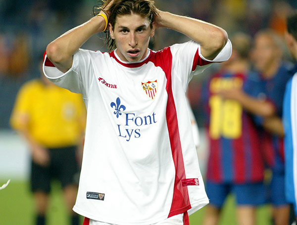 Ramos khi khoác áo Sevilla lúc trẻ