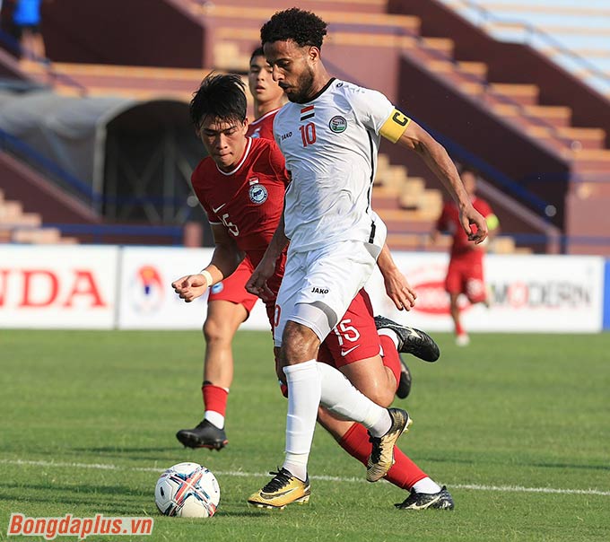 Cầu thủ U23 Yemen không muốn thua U23 Việt Nam - Ảnh: Đức Cường