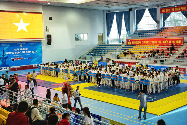Toàn cảnh 26 đoàn tham dự khai mạc giải Vô địch Jujitsu Quốc gia năm 2023