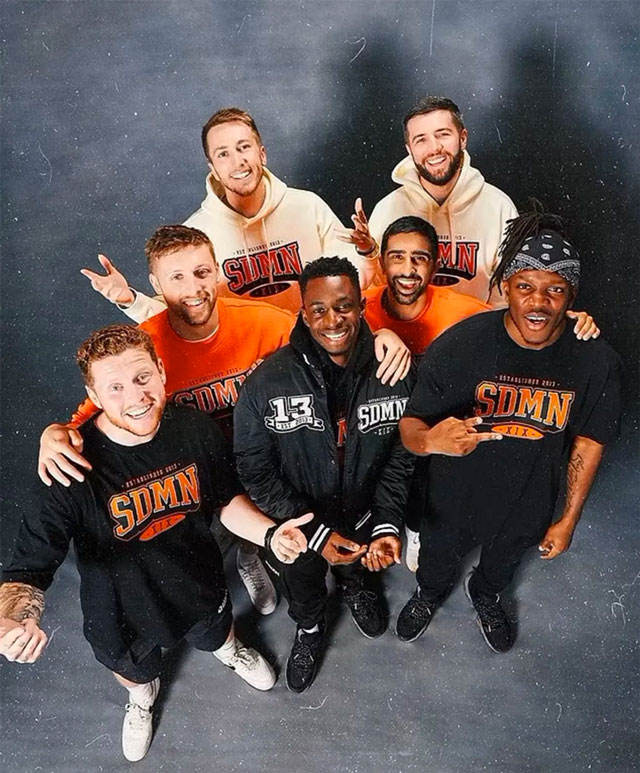 The Sidemen là đội bóng tập hợp những ngôi sao streamer hàng đầu nước Anh như KSI, Zerkaa và Vikkstar123