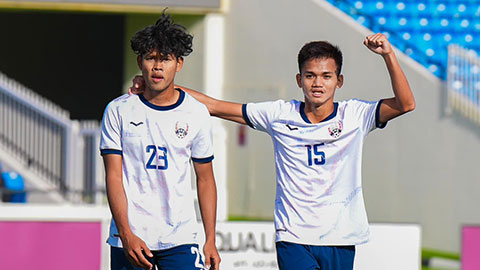 U23 Campuchia tạo thêm địa chấn ở vòng loại U23 châu Á 2024