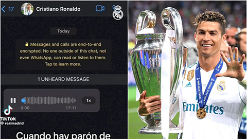 Real Madrid khiến fan kinh ngạc khi 'bịa ra' thông điệp của Cristiano Ronaldo