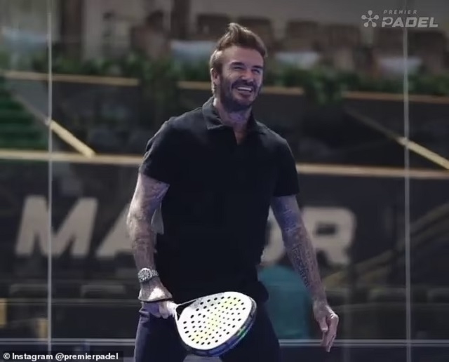 David Beckham, đồng chủ sở hữu Inter Miami, cũng là một tín đồ của môn tennis trong lồng