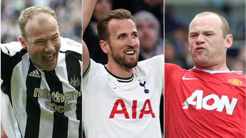 Danh sách 100 cầu thủ xuất sắc nhất lịch sử vắng Rooney, Kane, Shearer