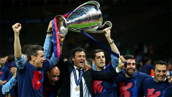 Enrique mới chỉ 1 lần nâng chức vô địch Champions League khi dẫn dắt Barca