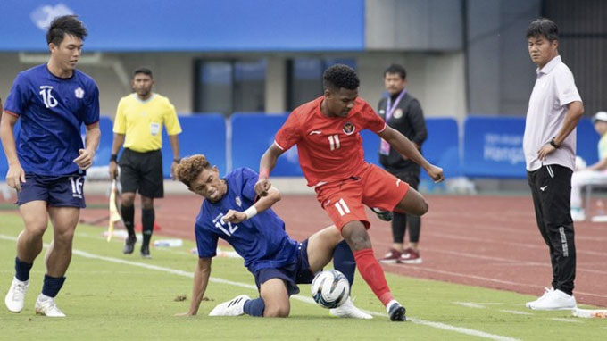 Sau khi thua 0-1 trước ĐT Olympic Đài Loan (TQ), cơ hội qua vòng bảng của ĐT Indonesia đang hẹp lại