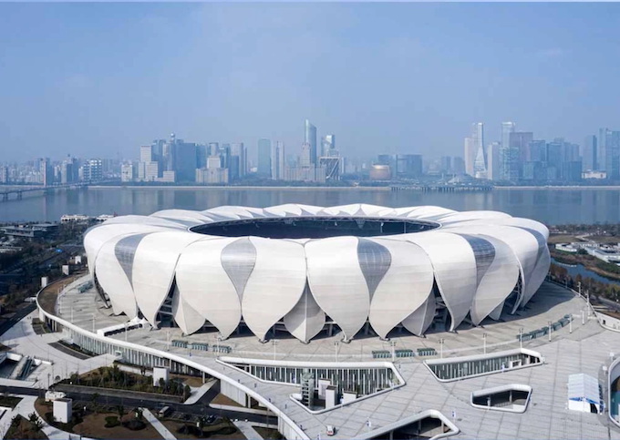 Sân vận động Hoa Sen - một kiến trúc tuyệt đẹp của thành phố Hàng Châu