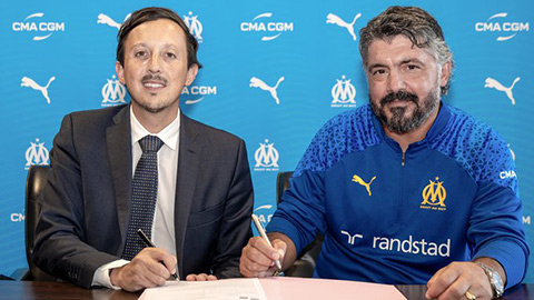 Gattuso được bổ nhiệm làm HLV trưởng Marseille