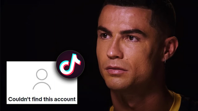 Tài khoản TikTok của Ronaldo vừa bị gỡ bỏ