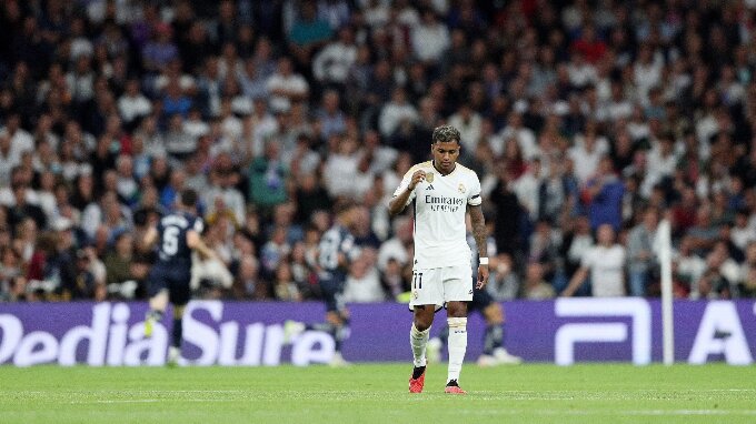 Rodrygo đã tịt ngòi trong 7 trận gần nhất của Real Madrid.