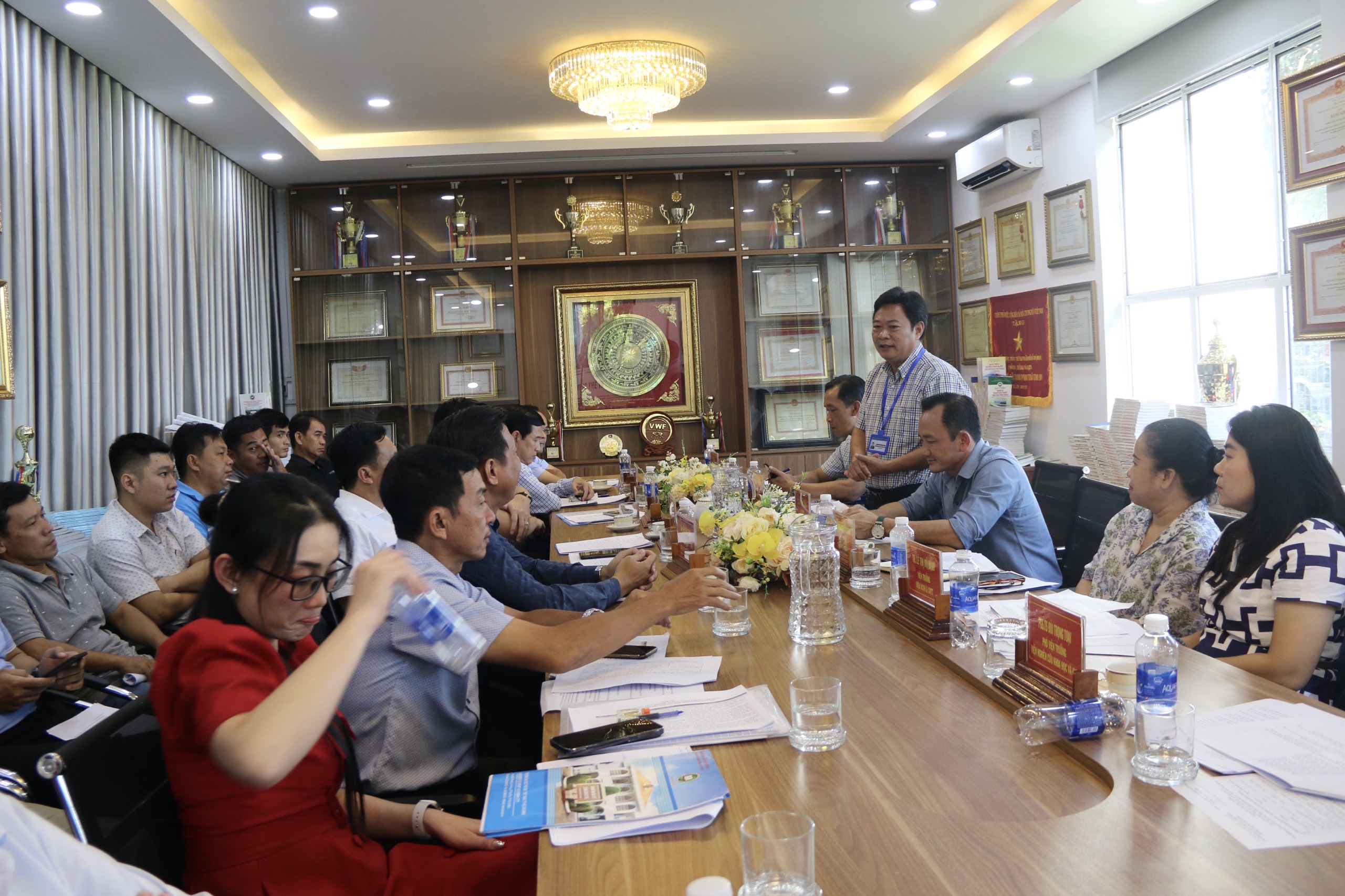 TS. Nguyễn Thanh Bình – Phó Hiệu trưởng Trường ĐH TDTT TP.HCM phát biểu tại buổi làm việc