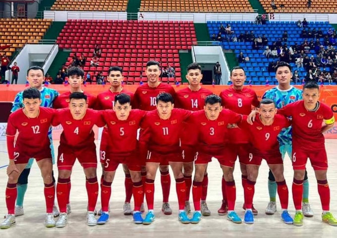 Futsal Việt Nam khởi đầu thuận lợi tại vòng loại futsal châu Á 2024.