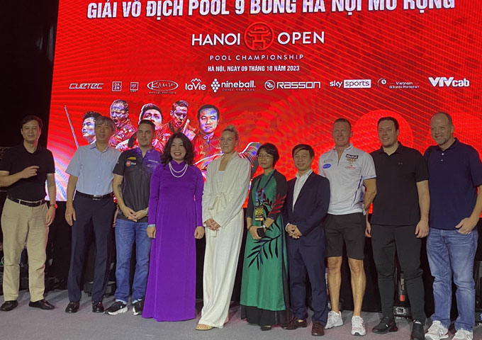 Giải billiard 9 bi Hanoi Open Pool Championship có tổng giá trị giải thưởng gần 5 tỉ đồng