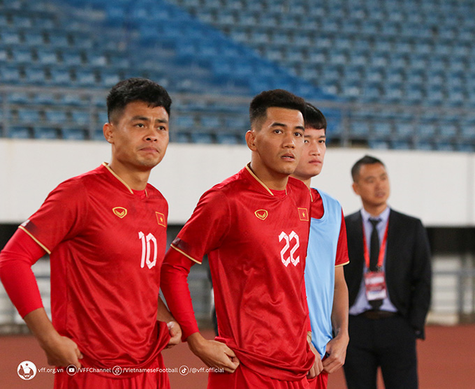 Tiến Linh (số 22) là cầu thủ đã ghi bàn vào lưới Trung Quốc ở cả 2 lượt đi và về của vòng loại thứ 3 World Cup 2022