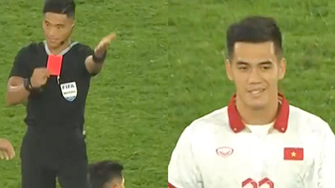 Vì sao Tiến Linh bị thẻ đỏ trong trận Trung Quốc 2-0 Việt Nam? 