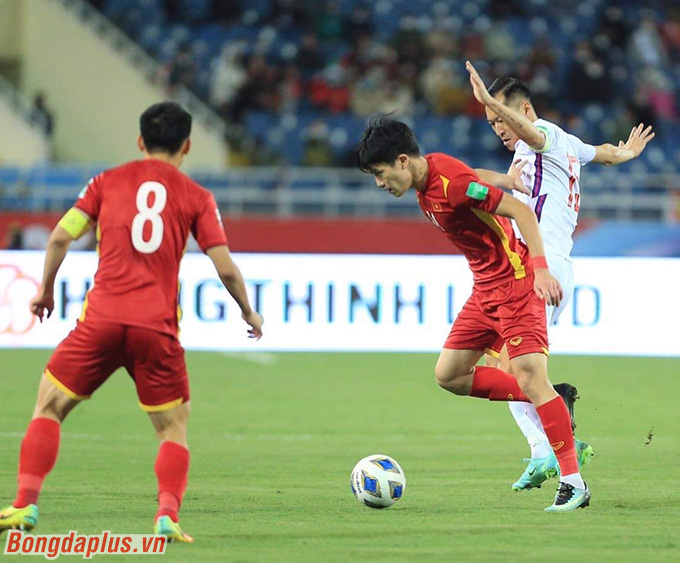 ĐT Việt Nam chỉ còn 5 cầu thủ so với đội hình đã thắng 3-1 trước Trung Quốc ngày 1/2/2022 - Ảnh: Đức Cường