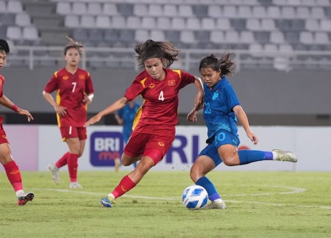 Đội U19 nữ Việt nam đoạt HCB giải Đông Nam Á - Ảnh: Nhật Đoàn