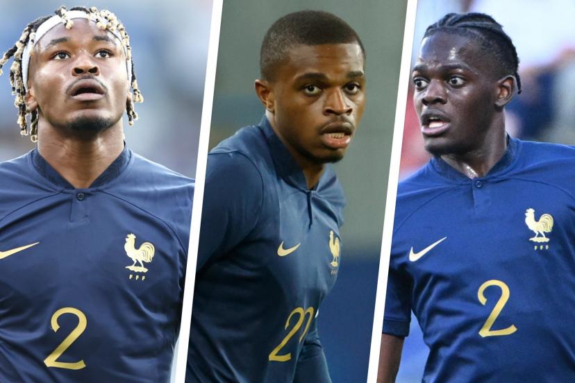 Mohamed Simakan, Pierre Kalulu, Castello Lukeba đang là những trung vệ trẻ chất lượng cao của ĐT Pháp.