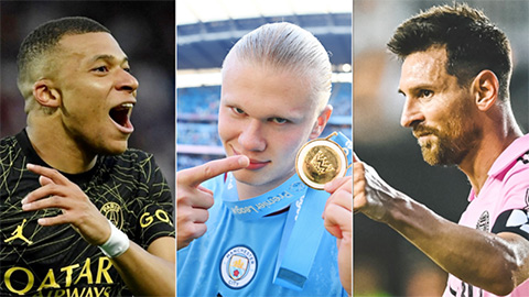 So sánh Mbappe, Messi, Haaland trong cuộc đua Quả Bóng Vàng 2023