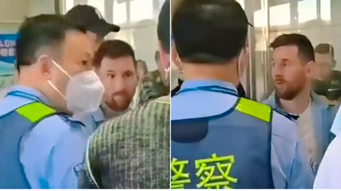 Lionel Messi đặt câu hỏi nhạy cảm ở sân bay Trung Quốc