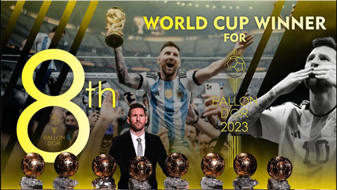 Lộ kết quả Quả Bóng Vàng 2023: Messi lập kỷ lục mới