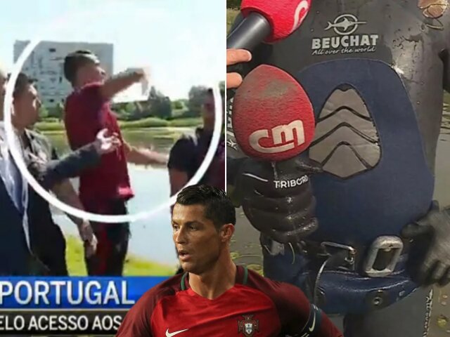 Năm 2014, Ronaldo từng va chạm với phóng viên của chính kênh truyền hình CMTV thuộc tập đoàn COFINA.