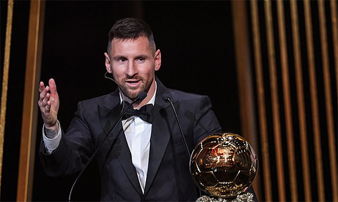 Messi đang thống trị danh sách Quả bóng Vàng thế giới 