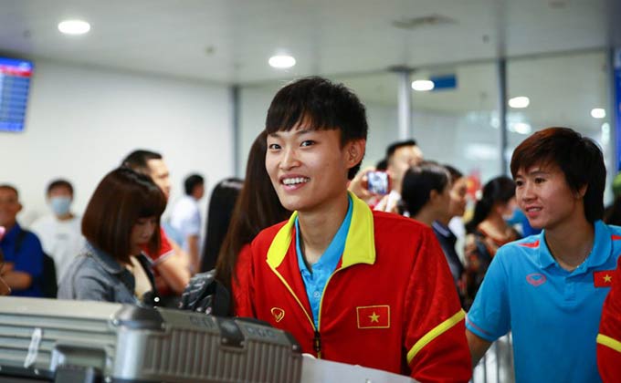 ĐT nữ Việt Nam trở về sau vòng loại thứ 2 Olympic Paris 2024 - Ảnh: VFF 