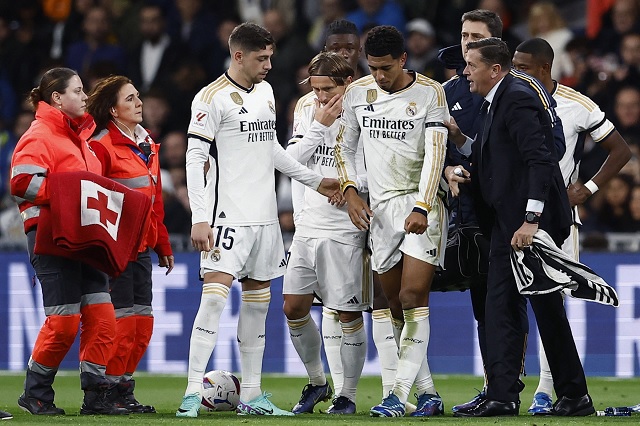 Hình ảnh khiến fan Real Madrid lo lắng.