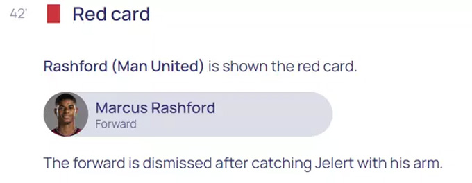 Diễn giải gây bối rối của UEFA ở tấm thẻ đỏ của Rashford