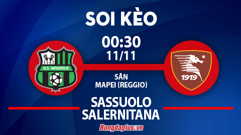 Soi kèo hot hôm nay 10/11: Sassuolo đè góc hiệp đầu Sassuolo vs Salernitana; Mưa gôn trận St. Pauli vs Hannover