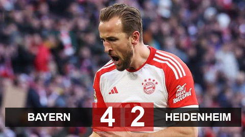 Kết quả Bayern vs Heidenheim: Kane lại có kỷ lục mới