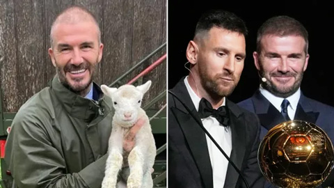 Beckham tìm thấy 'tiểu Messi' ở trong vườn