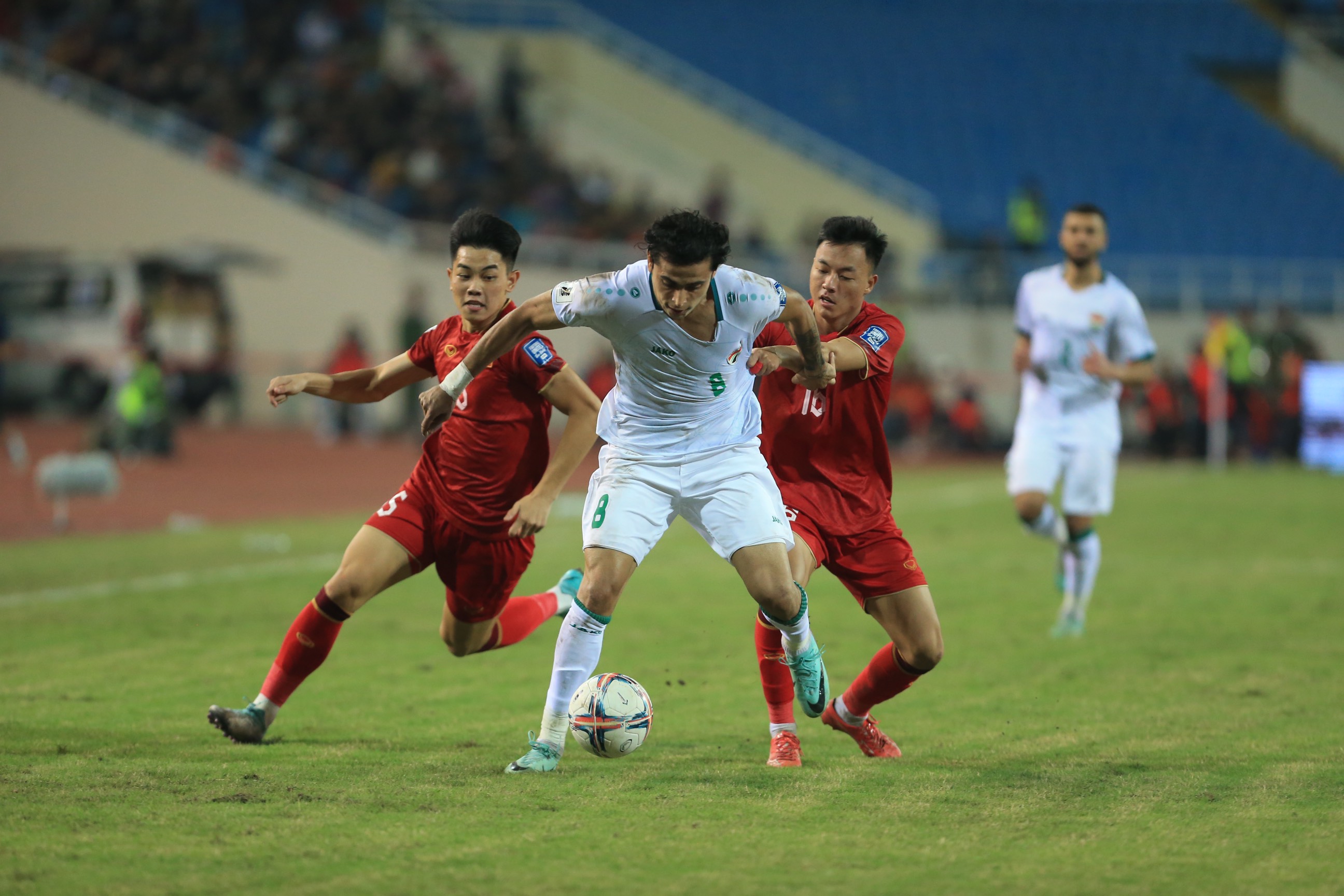 ĐT Việt Nam vẫn rộng cửa đi tiếp vào vòng loại thứ 3 World Cup 2026 sau thất bại trước Iraq - Ảnh: Đức Cường 