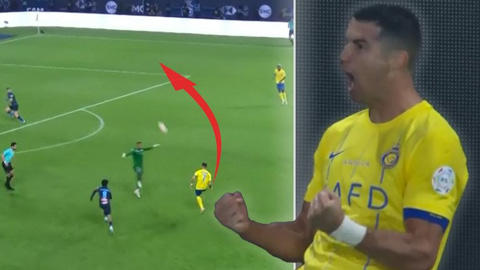 Ronaldo ghi siêu phẩm từ giữa sân, đi vào lịch sử với kỷ lục vô tiền khoáng hậu