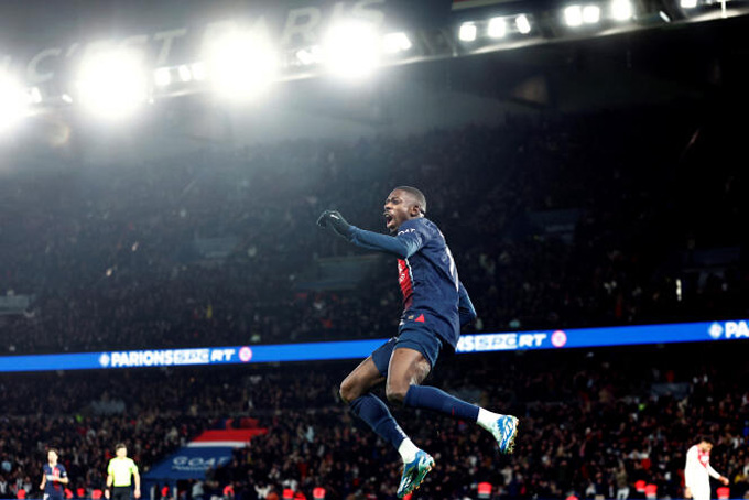 Dembele thi đấu bùng nổ trong trận thắng Monaco của PSG