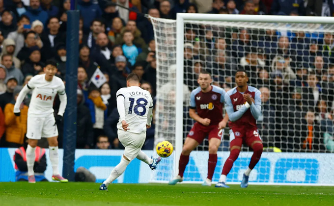 Lo Celso mở tỷ số cho Tottenham