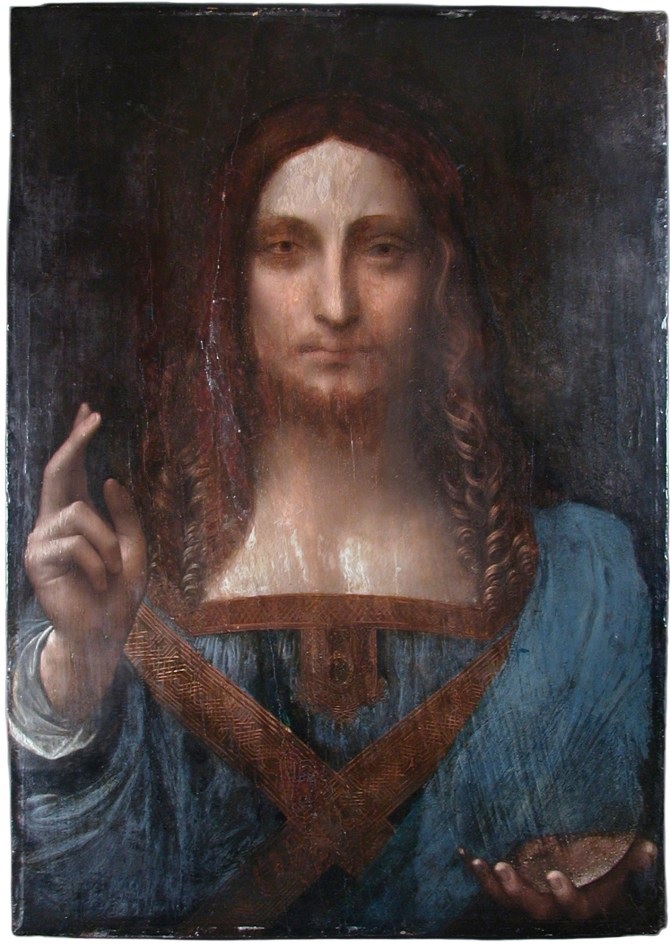 Bức tranh Salvator Mundi của đại danh họa Leonardo da Vinci.