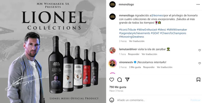 Messi ra mắt bộ sưu tập rượu vang hoành tráng